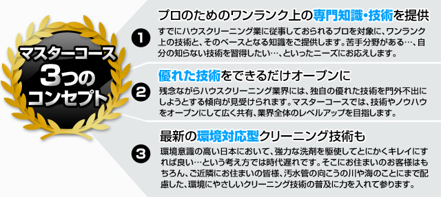 マスターコース3つのコンセプト
